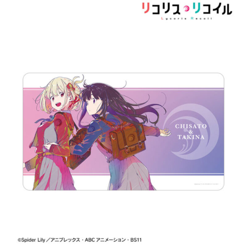 TV anime "Ricolis Recoil" Senzo Kishiki & Inoue Kina ANI-ART Clear Label Multi Desk Mat (TVアニメ「リコリス・リコイル」 錦木千束&井ノ上たきな Ani-Art clear label マルチデスクマット)