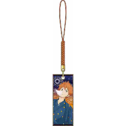 Haikyu!! Wooden tag netsuke Hinata Shoyo Yukata (ﾊｲｷｭｰ!! 木札根付 日向翔陽 浴衣)