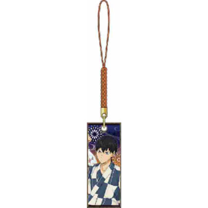 Haikyu!! Wooden tag netsuke Tobio Kageyama Yukata (ﾊｲｷｭｰ!! 木札根付 影山飛雄 浴衣)