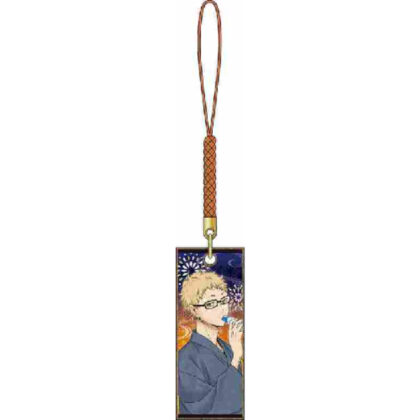 Haikyu!! Wooden tag netsuke Tsukishima Hotaru Yukata (ﾊｲｷｭｰ!! 木札根付 月島蛍 浴衣)