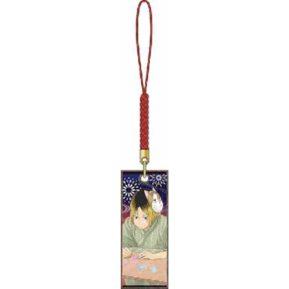 Haikyu!! Wooden tag netsuke Kozume polishing Yukata (ﾊｲｷｭｰ!! 木札根付 孤爪研磨 浴衣)