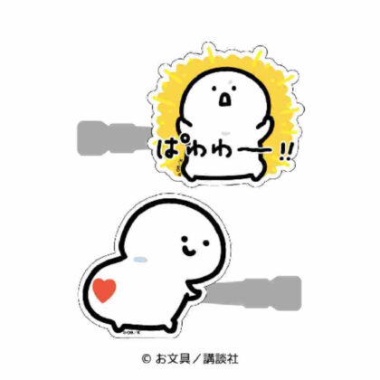 Acrylic hair clips with stationery ① (お文具といっしょ ｱｸﾘﾙﾍｱｸﾘｯﾌﾟ①)