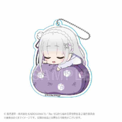 Re:ZERO -Starting Life in Another World- Acrylic Key Chain (Fuwamin Ver.) Emilia (Re:ゼロから始める異世界生活 アクリルキーホルダー(ふわみんVer.) エミリア)