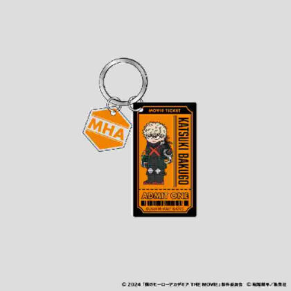 My Hero Academia THE MOVIE Your Next Jirori Rubber Painted Double Acrylic Keychain Katsuki Bakugou (僕のヒーローアカデミア THE MOVIE ユアネクスト ジロリ ラバー塗装風2連アクリルキーホルダー 爆豪勝己)
