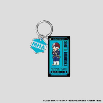 My Hero Academia THE MOVIE Your Next Jirori Rubber Painted Double Acrylic Keychain Todoroki Shoto (僕のヒーローアカデミア THE MOVIE ユアネクスト ジロリ ラバー塗装風2連アクリルキーホルダー 轟焦凍)