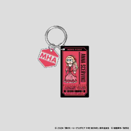 My Hero Academia THE MOVIE Your Next Jirori Rubber Painted Double Acrylic Keychain Anna Scherbino (僕のヒーローアカデミア THE MOVIE ユアネクスト ジロリ ラバー塗装風2連アクリルキーホルダー アンナ・シェルビーノ)