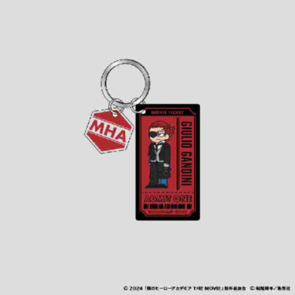 My Hero Academia THE MOVIE Your Next Girori Rubber Painted Double Acrylic Keychain Giulio Gandini (僕のヒーローアカデミア THE MOVIE ユアネクスト ジロリ ラバー塗装風2連アクリルキーホルダー ジュリオ・ガンディーニ)