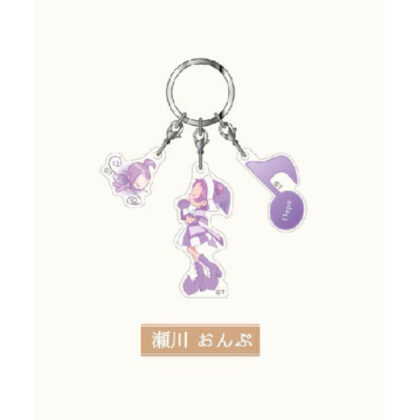 Triple acrylic key chain Ojamajo Doremi Dokkaan! 04 Segawa Onpu (3連アクリルキーホルダー　おジャ魔女どれみドッカ～ン！04　瀬川 おんぷ)
