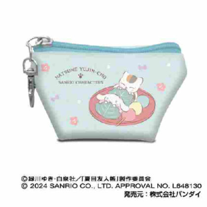 Earphone pouch Natsume's Book of Friends x Sanrio Characters 03 Nyanko Sensei x Cinnamoroll (イヤフォンポーチ　夏目友人帳×サンリオキャラクターズ03　ニャンコ先生×シナモロール)
