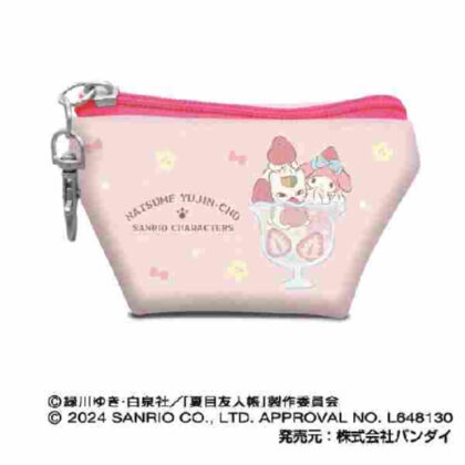 Earphone pouch Natsume's Book of Friends x Sanrio Characters 05 Nyanko Sensei x My Melody (イヤフォンポーチ　夏目友人帳×サンリオキャラクターズ05　ニャンコ先生×マイメロディ)