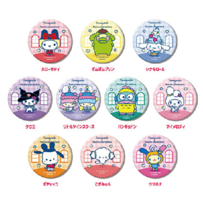 CAN Badge Tamagotchi x Sanrio Characters (single item unified JAN) (CANバッジ　たまごっち×サンリオキャラクターズ (単品統一JAN))