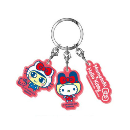 Triple acrylic key chain Tamagotchi x Sanrio Characters 01 Mametchi x Hello Kitty (3連アクリルキーホルダー　たまごっち×サンリオキャラクターズ01　まめっち×ハローキティ)