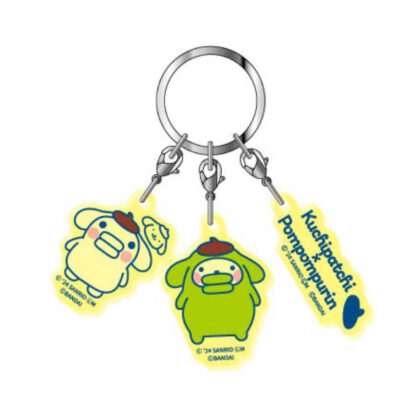 Triple acrylic keychain Tamagotchi x Sanrio Characters 02 Kuchipatchi x Pompompurin (3連アクリルキーホルダー　たまごっち×サンリオキャラクターズ02　くちぱっち×ポムポムプリン)