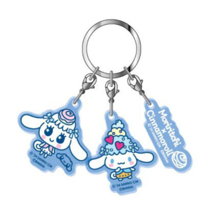 Triple acrylic key chain Tamagotchi x Sanrio Characters 03 Moriricchi x Cinnamoroll (3連アクリルキーホルダー　たまごっち×サンリオキャラクターズ03　もりりっち×シナモロール)