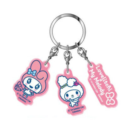 Triple acrylic keychain Tamagotchi x Sanrio Characters 07 Lovelitchi x My Melody (3連アクリルキーホルダー　たまごっち×サンリオキャラクターズ07　ラブリっち×マイメロディ)