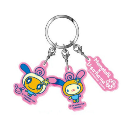 Triple acrylic key chain Tamagotchi x Sanrio Characters 10 Memetchi x Usahana (3連アクリルキーホルダー　たまごっち×サンリオキャラクターズ10　めめっち×ウサハナ)