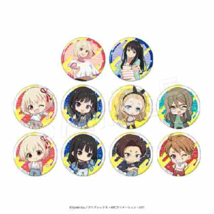 Licorice Recoil Trading Can Badge (Random Holo Included) Y2K Coordination Ver. (リコリス・リコイル トレーディング缶バッジ(ランダムホロ入り)Y2KコーデVer.)