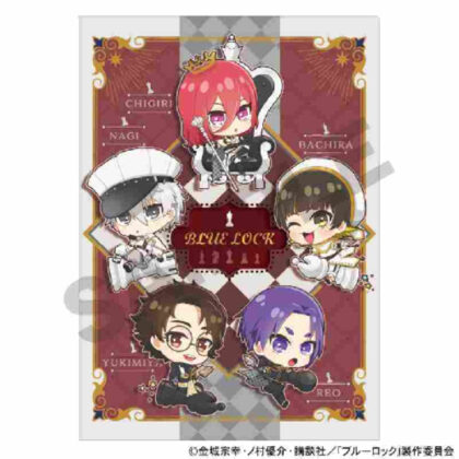 Blue Rock Single Clear File Red Mini Character Chess (ブルーロック シングルクリアファイル レッド ミニキャラ チェス)