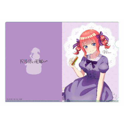 The Quintessential Quintuplets∽ Original Illustration Clear File Nino (Afternoon Tea Ver.) (五等分の花嫁∽ 描き下ろし クリアファイル 二乃(アフタヌーンティーVer.))