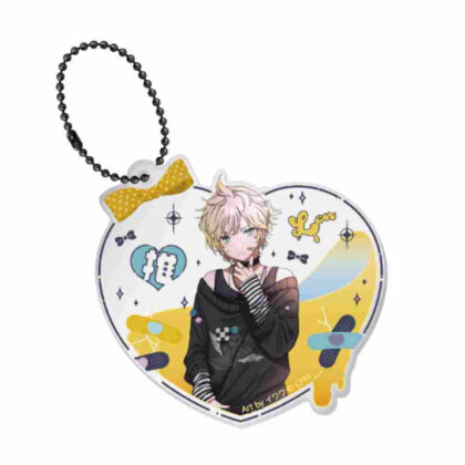 Hatsune Miku Don Quijote Fair 2024 glitter acrylic key chain kawaii fashion Kagamine Len (初音ミク ドン・キホーテフェア 2024 ラメ入りアクリルキーホルダー kawaii fashion 鏡音レン)