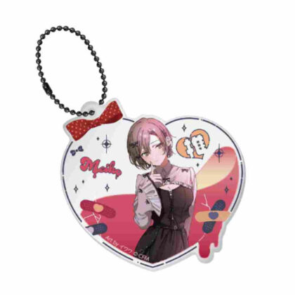 Hatsune Miku Don Quijote Fair 2024 glitter acrylic key chain kawaii fashion MEIKO (初音ミク ドン・キホーテフェア 2024 ラメ入りアクリルキーホルダー kawaii fashion MEIKO)
