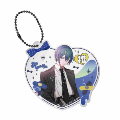 Hatsune Miku Don Quijote Fair 2024 glitter acrylic key chain kawaii fashion KAITO (初音ミク ドン・キホーテフェア 2024 ラメ入りアクリルキーホルダー kawaii fashion KAITO)