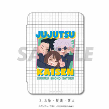 Jujutsu Kaisen Kaidama/Tamaori iPad notebook type case iPad 10.2 (7th/8/9th generation) 02 Gojo, Natsuyu, Ieiri (呪術廻戦 懐玉・玉折 iPad手帳型ケース iPad 10.2(第7/8/9世代) 02 五条・夏油・家入)