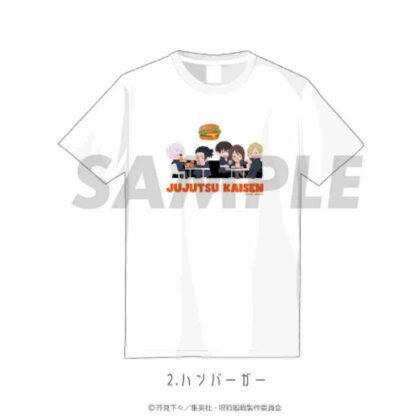 Jujutsu Kaisen Kaidama/Tamaori T-shirt 02 Hamburger S size (呪術廻戦 懐玉・玉折 Tシャツ 02 ハンバーガー Sサイズ)