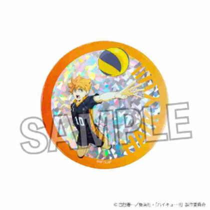 Haikyu!! Gleaming Can Badge Large Decisive Battle at the Garbage Dump Ver. Shoyo Hinata (ハイキュー!! ギラギラ缶バッジ 大 ゴミ捨て場の決戦Ver. 日向翔陽)