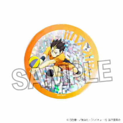 Haikyu!! Glaring Can Badge Large Battle at the Garbage Dump Ver. Yu Nishitani (ハイキュー!! ギラギラ缶バッジ 大 ゴミ捨て場の決戦Ver. 西谷夕)
