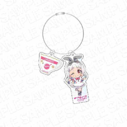 Love Live! Superstar!! Wire Keychain Arashi Sensato Tea Salon Maid Deformed Ver. (ラブライブ!スーパースター!! ワイヤーキーホルダー 嵐千砂都ティーサロンメイド デフォルメVer.)