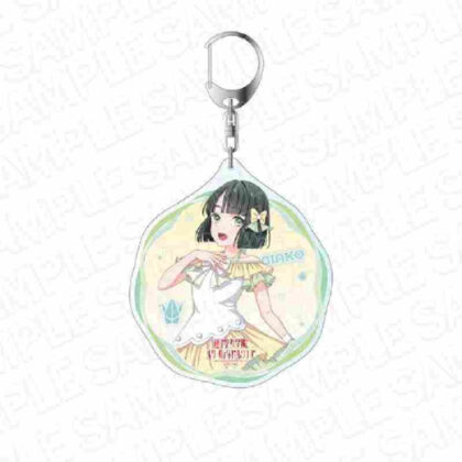 Love Live! Hasunosora Girls' Academy School Idol Club Big Key Chain Momuse Ginko Rainbow Chiffon Ver. (ラブライブ!蓮ノ空女学院スクールアイドルクラブ デカキーホルダー 百生吟子 レインボーシフォンVer.)