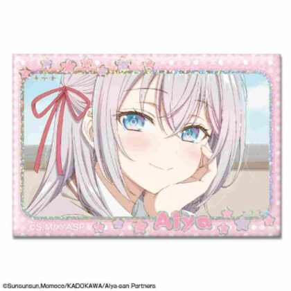 Arya-san from next door who sometimes blurts out in Russian Hologram can badge Design 01 Arya A (時々ボソッとロシア語でデレる隣のアーリャさん ホログラム缶バッジ デザイン01 アーリャ A)