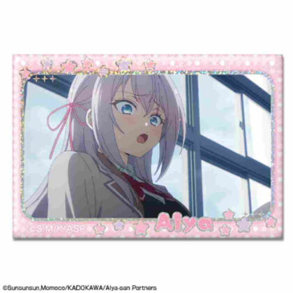 Arya-san from next door who sometimes blurts out in Russian Hologram can badge Design 02 Arya B (時々ボソッとロシア語でデレる隣のアーリャさん ホログラム缶バッジ デザイン02 アーリャ B)