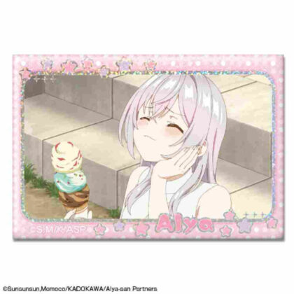 Arya-san from next door who sometimes blurts out in Russian Hologram can badge Design 05 Arya E (時々ボソッとロシア語でデレる隣のアーリャさん ホログラム缶バッジ デザイン05 アーリャ E)