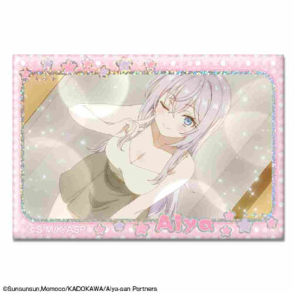 Arya-san from next door who sometimes blurts out in Russian Hologram can badge Design 06 Arya F (時々ボソッとロシア語でデレる隣のアーリャさん ホログラム缶バッジ デザイン06 アーリャ F)