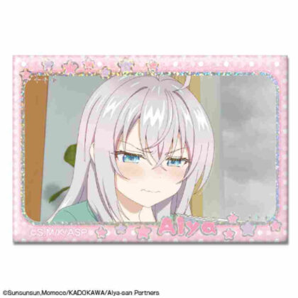 Arya-san from next door who sometimes blurts out in Russian Hologram can badge Design 08 Arya H (時々ボソッとロシア語でデレる隣のアーリャさん ホログラム缶バッジ デザイン08 アーリャ H)