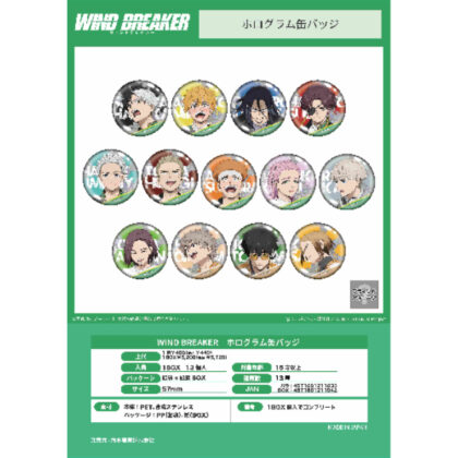 WIND BREAKER hologram can badge (WIND BREAKER ホログラム缶バッジ)