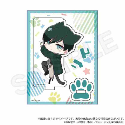 Blue Rock Mini Character Stand Hitsuki Nyan Ver. Rin Itoshi (ブルーロック ミニキャラスタンド ひっつきにゃんVer. 糸師凛)
