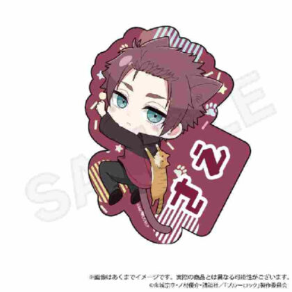 Blue Rock Die-cut Sticker Hitsuki Nyan Ver. Sae Itoshi (ブルーロック ダイカットステッカー ひっつきにゃんVer.糸師冴)