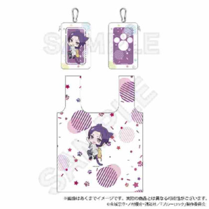 Blue Lock Eco Bag with Storage Pouch Hitsuki Nyan Ver. Reio Mikage (ブルーロック 収納ポーチ付きエコバッグ ひっつきにゃんVer. 御影玲王)