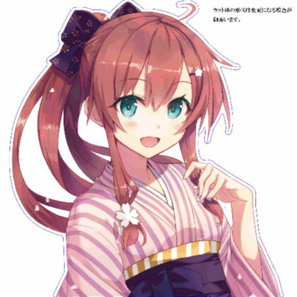 Maitetsu 2024 Extra Large POP Stand Hibi Hime Kimono (まいてつ 2024特大POPスタンド 日々姫 和装)