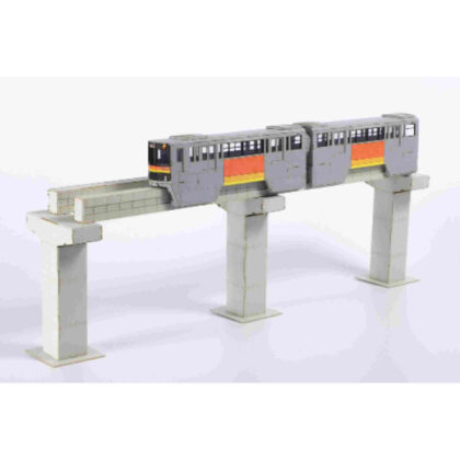 1/150 scale paper kit Tama city monorail 1000 series 2-car set (1/150スケール ペーパーキット 多摩都市モノレール 1000系2両セット)