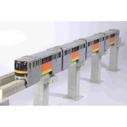 1/150 scale paper kit Tama City Monorail 1000 series 4-car set (1/150スケール ペーパーキット 多摩都市モノレール 1000系4両セット)