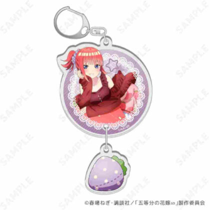 The Quintessential Quintuplets∽ Ichigo Room Wear 2 Acrylic Key Chains 2 Nino (五等分の花嫁∽ いちごルームウェア 2連アクリルキーホルダー 2 二乃)