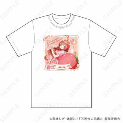 The Quintessential Quintuplets∽ Strawberry Room Wear T-Shirt 5 May Unisex M Size (五等分の花嫁∽ いちごルームウェア Tシャツ 5 五月ユニセックス Mサイズ)