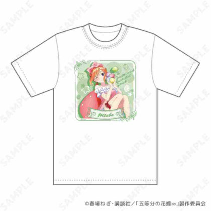 The Quintessential Quintuplets∽ Strawberry Room Wear T-shirt 4 Yotsuba Unisex L Size (五等分の花嫁∽ いちごルームウェア Tシャツ 4 四葉ユニセックス Lサイズ)