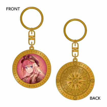 39Culture 2024 WORLD Compass type metal keychain Megurine Luka (39Culture 2024 WORLD コンパス型メタルキーホルダー巡音ルカ)