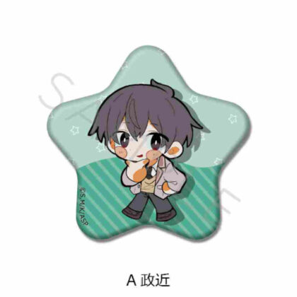 Arya-san next door who sometimes blurts out in Russian Star-shaped tin badge A Masachika (時々ボソッとロシア語でデレる隣のアーリャさん 星型缶バッジ A 政近)