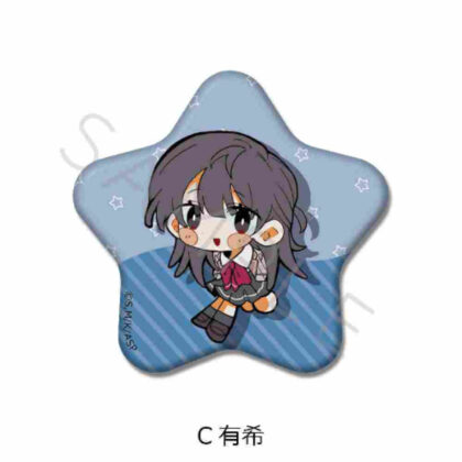 Arya-san from next door who sometimes blurts out in Russian Star-shaped tin badge C Yuki (時々ボソッとロシア語でデレる隣のアーリャさん 星型缶バッジ C 有希)